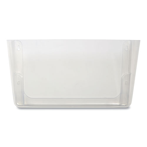 Picture of Unbreakable Plastic Wall File, Letter Size, 13" x 3.69" x 7.16", Clear