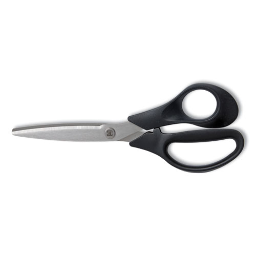 Picture of Stainless Steel Scissors, 7" Long, 2.64" Cut Length, Straight Black Handle