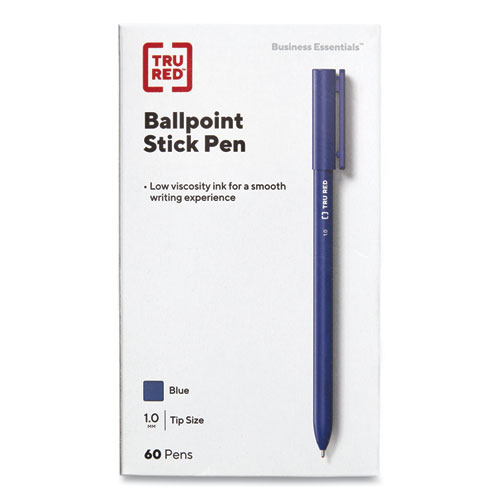 Picture of Ballpoint Pen, Stick, Medium 1 mm, Blue Ink, Blue Barrel, 60/Pack