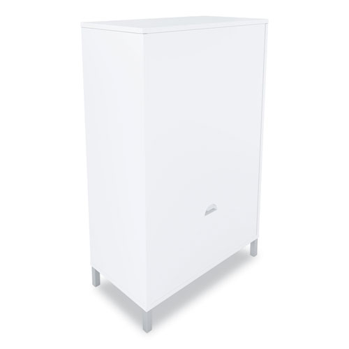 Picture of Essentials Laminate Bookcase, Three-Shelf, 28w x 15d x 45.6h, White