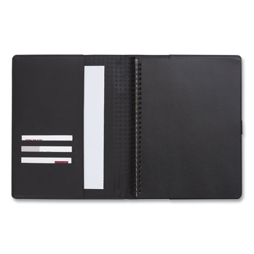 Picture of Soft-Cover Notebook Folio Set, 1-Subject, Narrow Rule, Black Cover, (80) 9.5 x 6.5 Sheets