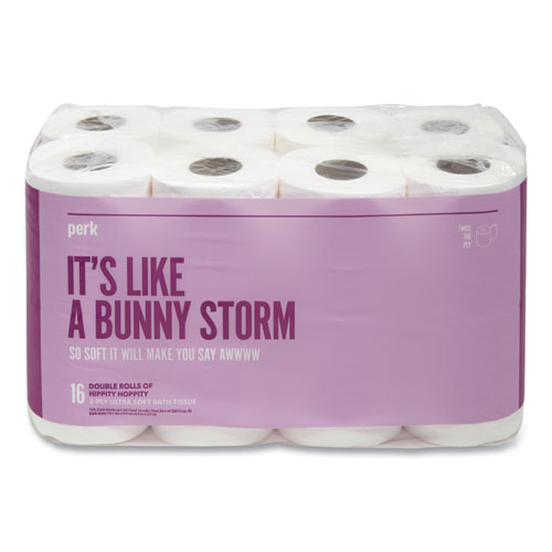 Picture of Ultra Soft Two-Ply Standard Toilet Paper, Septic Safe, White, 154 Sheets/Roll, 16 Rolls/Pack