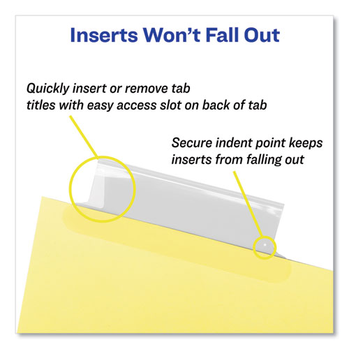 Picture of Insertable Standard Tab Dividers, 8-Tab, 14 x 8.5,, Buff, 1 Set