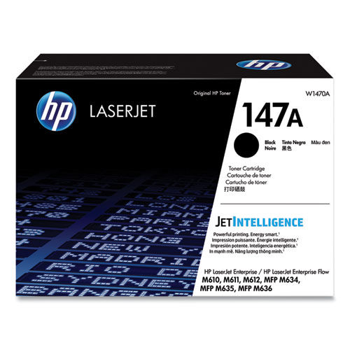 Picture of HP 147A, (W1470A) Black Original Laser Toner Cartridge