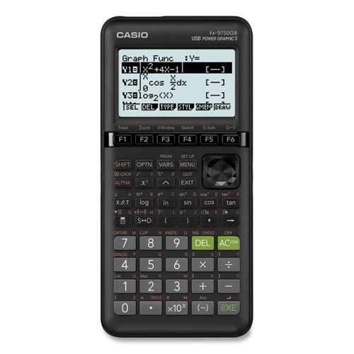 Picture of FX-9750GIII 3rd Edition Graphing Calculator, 21-Digit LCD, Black