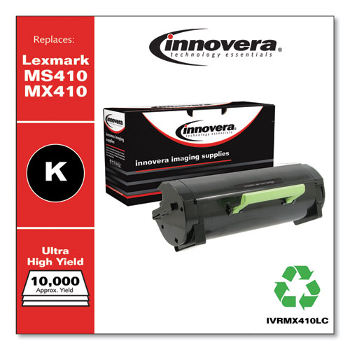 Picture of Remanufactured Black Ultra High-Yield Toner, Replacement for MS410/MX410, 10,000 Page-Yield