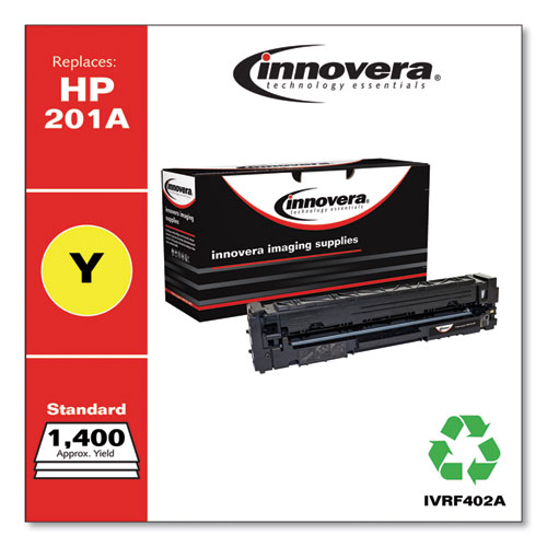 Picture of Remanufactured Yellow Toner, Replacement for 201A (CF402A), 1,400 Page-Yield