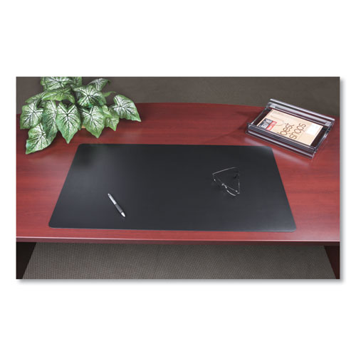 Picture of Rhinolin II Desk Pad with Antimicrobial Protection, 36 x 20, Black