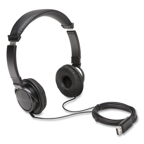 Picture of Hi-Fi Headphones, 6 ft Cord, Black