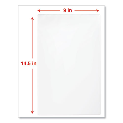 Picture of Laminating Pouches, 3 mil, 9" x 14.5", Gloss Clear, 25/Pack