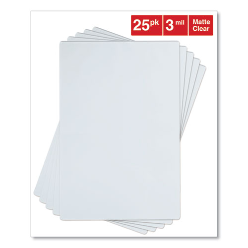 Picture of Laminating Pouches, 3 mil, 18" x 12", Gloss Clear, 25/Pack