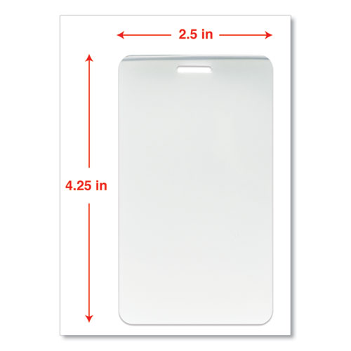 Picture of Laminating Pouches, 5 mil, 2.5" x 4.25", Gloss Clear, 25/Pack