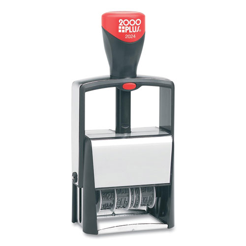 Picture of Classic Line Message Dater, Self-Inking, 12 Phrases, 5 Years, 1.75 x 0.25, Black