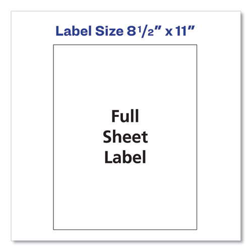 Picture of Shipping Labels with TrueBlock Technology, Laser Printers, 8.5 x 11, White, 100/Box