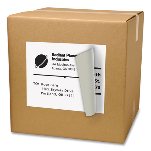 Picture of Shipping Labels with TrueBlock Technology, Inkjet/Laser Printers, 8.5 x 11, White, 500/Box