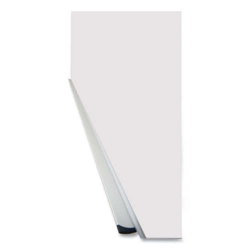 Picture of Deluxe Melamine Dry Erase Board, 72" x 48", White Surface, Anodized Aluminum Frame