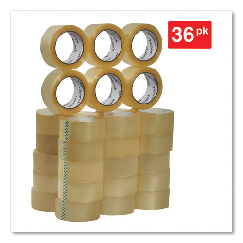 Picture of Heavy-Duty Box Sealing Tape, 3" Core, 1.88" x 54.6 yds, Clear, 36/Carton