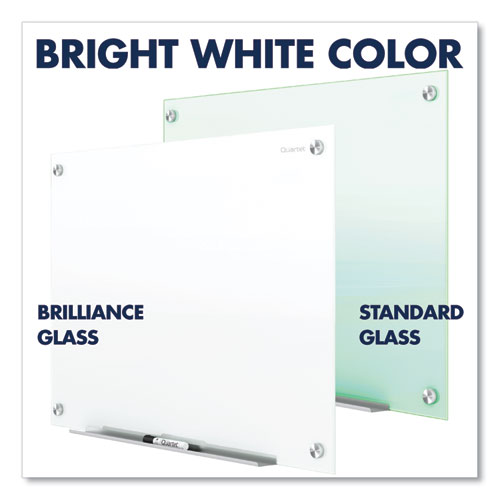 Picture of Brilliance Glass Dry-Erase Boards, 48" x 48", White Surface