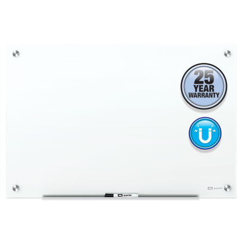 Picture of Brilliance Glass Dry-Erase Boards, 48" x 48", White Surface