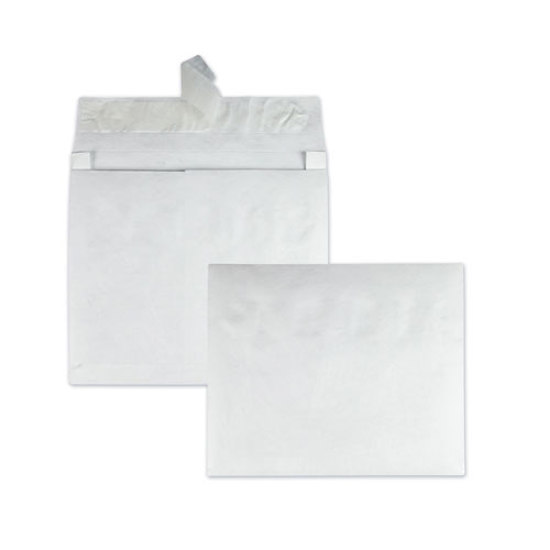 Picture of Lightweight 14 lb Tyvek Open End Expansion Mailers, #15 1/2, Square Flap, Redi-Strip Adhesive Closure, 12 x 16, White, 100/CT