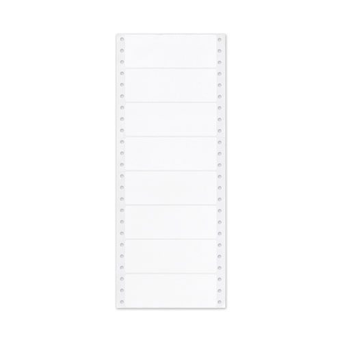 Picture of Dot Matrix Printer Mailing Labels, Pin-Fed Printers, 1.44 x 4, White, 5,000/Box