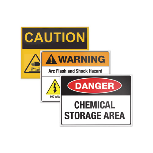 Picture of Surface Safe Removable Label Safety Signs, Inkjet/Laser Printers, 3.5 x 5, White, 4/Sheet, 15 Sheets/Pack