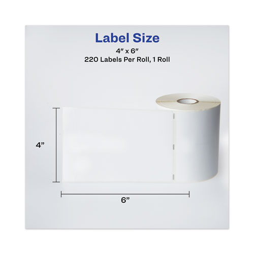 Picture of Multipurpose Thermal Labels, 4 x 6, White, 220/Roll