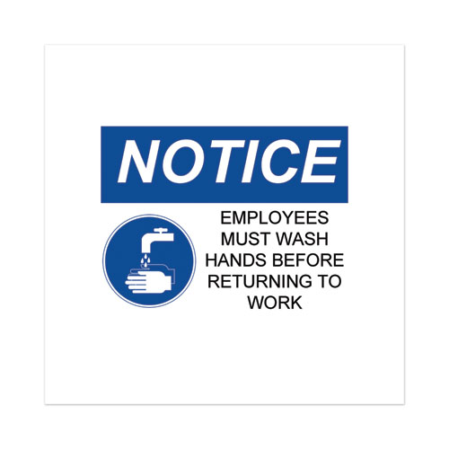 Picture of Surface Safe Removable Label Safety Signs, Inkjet/Laser Printers, 5 x 7, White, 2/Sheet, 15 Sheets/Pack