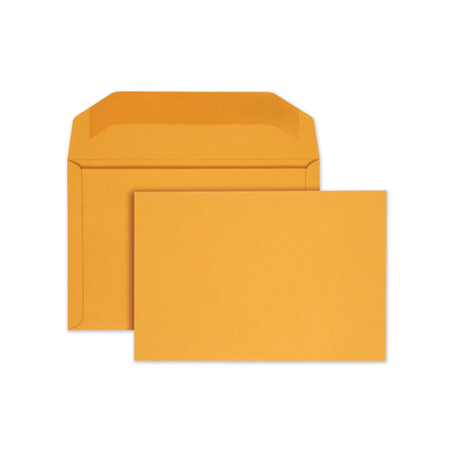 Picture of Open-Side Booklet Envelope, #15, Hub Flap, Gummed Closure, 10 x 15, Manila, 100/Box