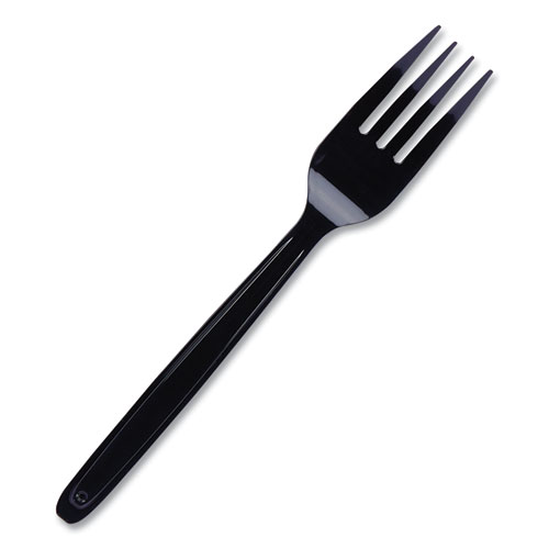 Picture of Cutlery for Cutlerease Dispensing System, Fork, 6", Black, 960/Box