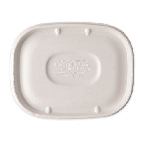 Picture of Fiber Lids for Fiber Containers, 8.9 x 6.9 x 0.4, Natural, Paper, 400/Carton