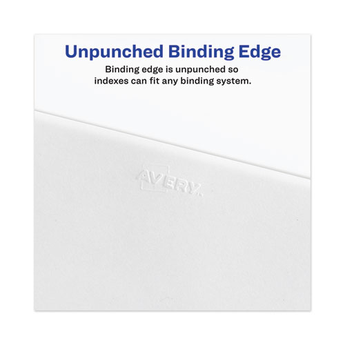 Picture of Avery-Style Preprinted Legal Bottom Tab Dividers, 26-Tab, Exhibit T, 11 x 8.5, White, 25/Pack