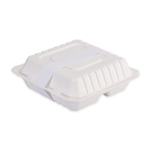 Picture of Peel and Seal Tamper Evident Food Container Bands, 1.5" x 24", White, Paper, 2,500/Carton