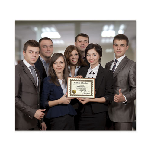 Picture of Ready-to-Use Certificates, Excellence, 11 x 8.5, Ivory/Brown/Gold Colors with Brown Border, 6/Pack