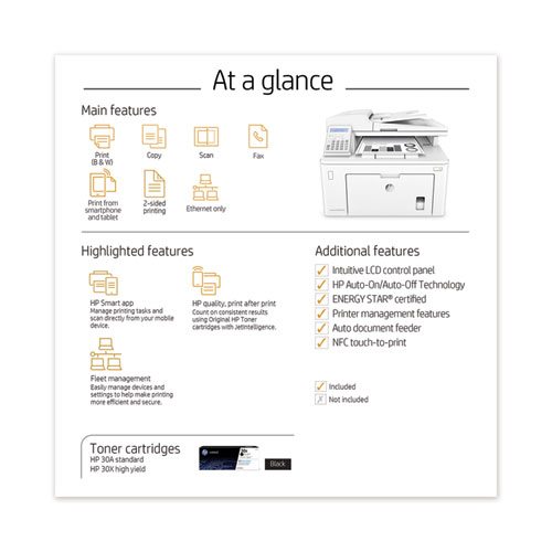Picture of LaserJet Pro MFP M227fdn Multifunction Printer, Copy/Fax/Print/Scan