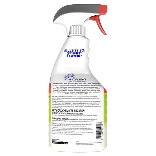 Picture of Multi-Surface Disinfectant Degreaser, Herbal, 32 oz Spray Bottle, 8/Carton