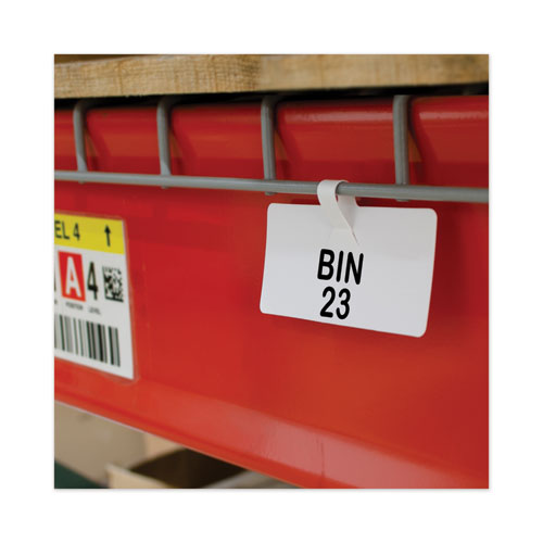 Picture of Wire Rack Shelf Tag, Side Load, 3.5 x 1.5, White, 10/Pack