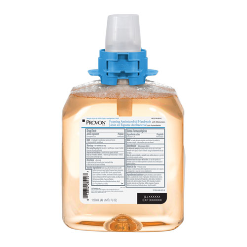 Picture of Foam Antimicrobial Handwash, Moisturizer, FMX-12 Dispenser, Light Fruity, 1,250 mL Refill, 4/Carton