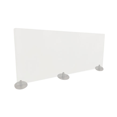 Picture of Desktop Free Standing Acrylic Protection Screen, 59 x 5 x 24, Frost