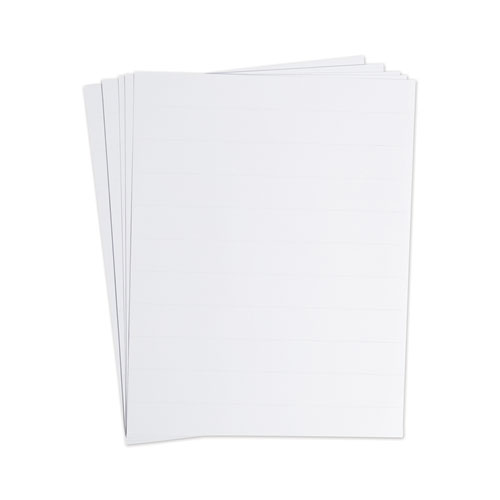 Picture of Data Card Replacement Sheet, 8.5 x 11 Sheets, Perforated at 1", White, 10/Pack