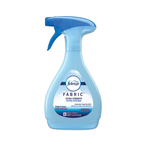 Picture of FABRIC Refresher/Odor Eliminator, Extra Strength, Original, 16.9 oz Spray Bottle, 8/Carton