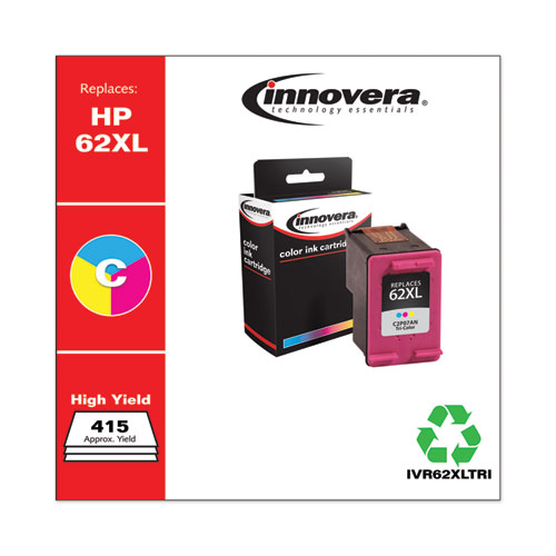 Picture of Remanufactured Tri-Color High-Yield Ink, Replacement for 62XL (C2P07AN), 415 Page-Yield