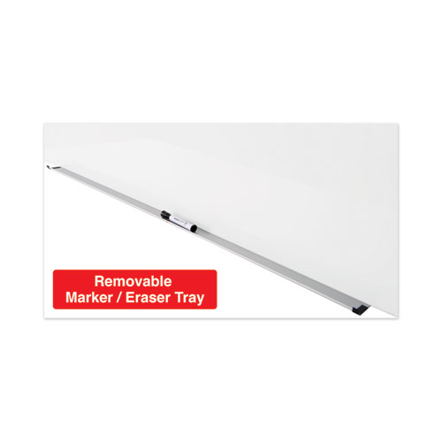 Picture of Frameless Magnetic Glass Marker Board, 48" x 36", White Surface