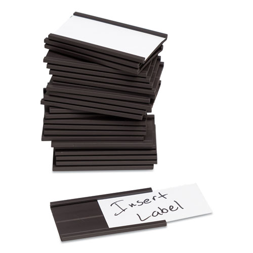 Picture of Magnetic Card Holders, 2 x 1, Black, 25/Pack