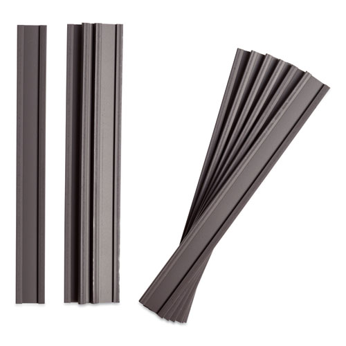 Picture of Magnetic Card Holders, 6 x 0.5, Black, 10/Pack