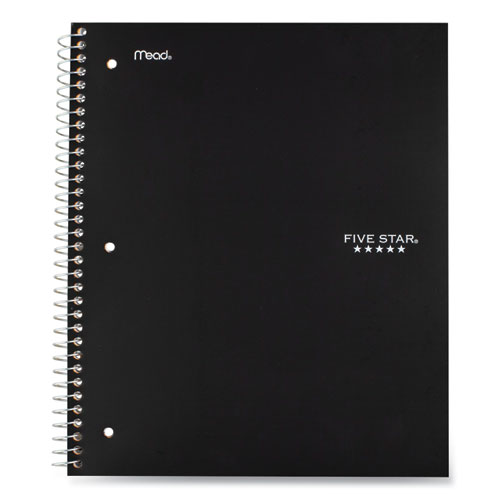 Picture of Wirebound Notebook with Eight Pockets, 5-Subject, Wide/Legal Rule, Randomly Assorted Cover Color, (200) 10.5 x 8 Sheets