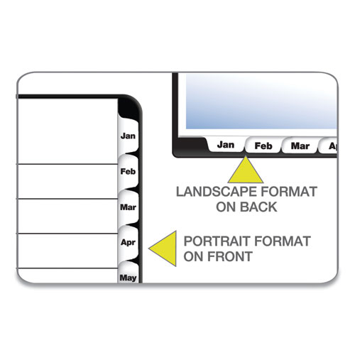 Picture of OneStep Printable Table of Contents and Dividers, 12-Tab, Jan. to Dec., 11 x 8.5, White, White Tabs, 1 Set