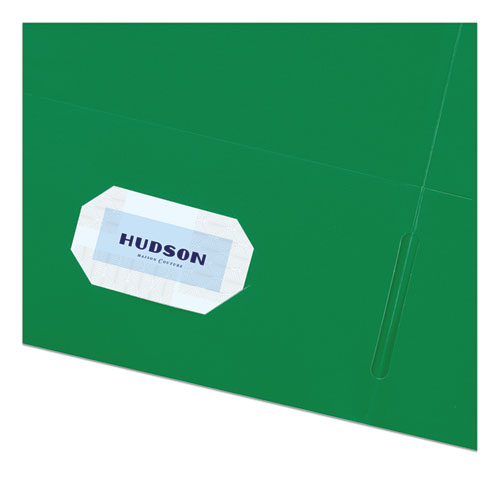 Picture of Two-Pocket Folder, 40-Sheet Capacity, 11 x 8.5, Green, 25/Box