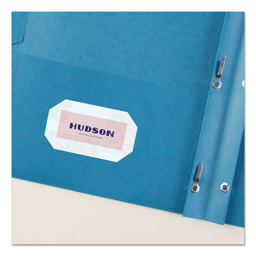 Picture of Two-Pocket Folder, Prong Fastener, 0.5" Capacity, 11 x 8.5, Light Blue, 25/Box