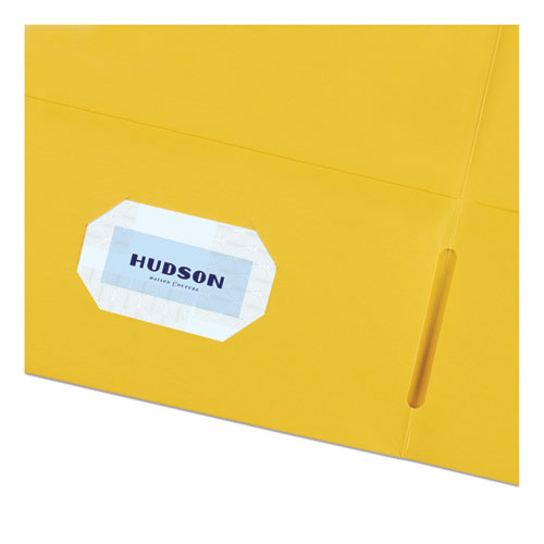 Picture of Two-Pocket Folder, 40-Sheet Capacity, 11 x 8.5, Yellow, 25/Box